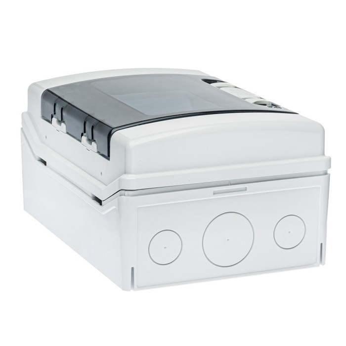 Корпус розподільчий IDE (ABS-пластик) ECOLOGY,1×4 модулів 231×166x113, IP65, з шинами N і PE