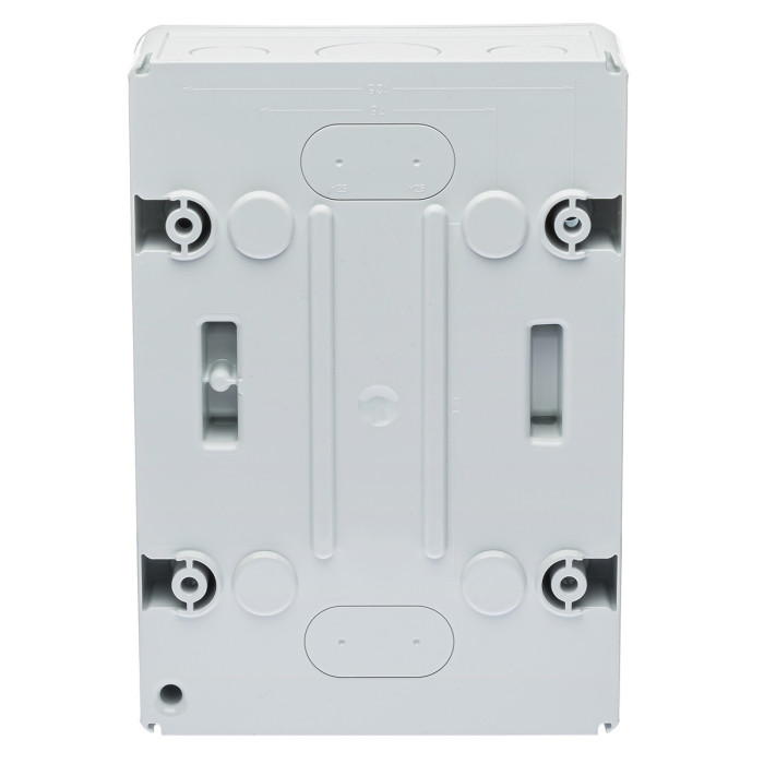 Корпус розподільчий IDE (ABS-пластик) ECOLOGY,1×4 модулів 231×166x113, IP65, з шинами N і PE