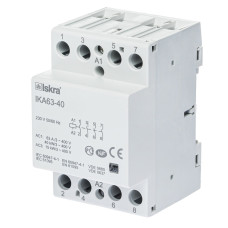Модульний контактор ISKRA IKA 63A 230V AC/DC 4NO