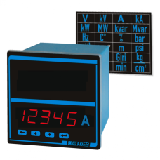 Амперметр-вольтметр цифровий FRER D96 96×96 115–230 AC В 5A/600V