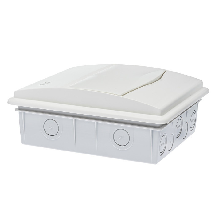 Корпус розподільчий внутр. IDE біле вікно ORO,1×8 модуля 248×210x97, IP40, з шинами N і PE