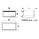 Частотомір цифровий FRER D76 72×36 115–230 AC 300-600V