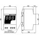 Амперметр-вольтметр цифровий FRER D52 53×90 115–230 AC 5A/600V