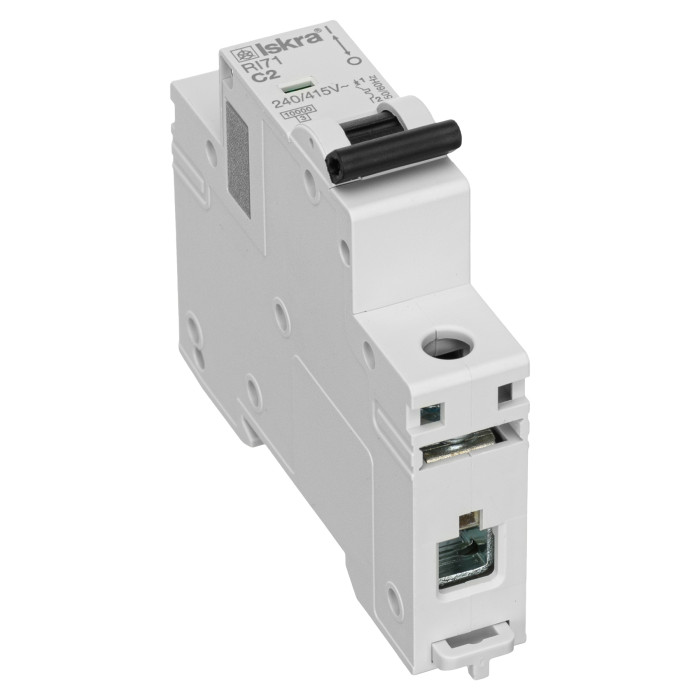 Модульний автоматичний вимикач ISKRA RI71 1P C2A 10kA