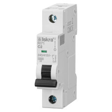 Модульний автоматичний вимикач ISKRA RI71 1P C2A 10kA