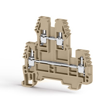 Клема Klemsan PIK 2,5 N дворівнева 2.5 мм бежева
