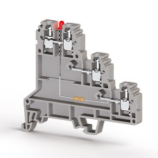 Клема Klemsan PUK 3 SLD 24V DC NPN трирівнева 2.5 мм сіра