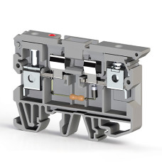 Клема Klemsan ASK 2 LD 220V AC під запобіжник 6 мм сіра