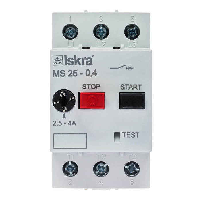 Автомат захисту двигуна ISKRA MS25 4A