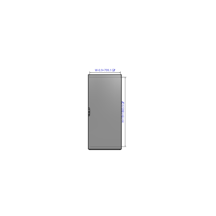 Підлогова шафа nVent HOFFMAN MCI 1800×800x600 IP56 (з дверима та бічними панелями)