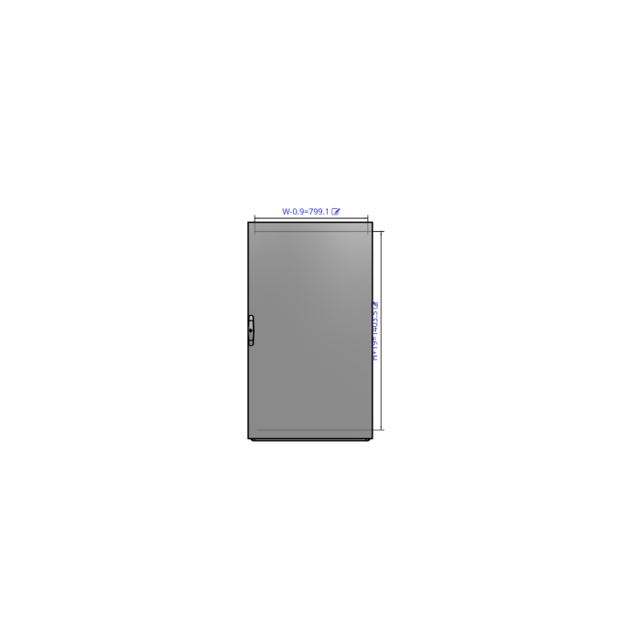 Підлогова шафа nVent HOFFMAN MCI 1400×800x600 IP56 (з дверима та бічними панелями)