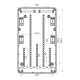 Настінний корпус для сил. розеток IDE PRYMA 2×13(36) MOD, 504×297x177mm IP67 з шинами N+PE