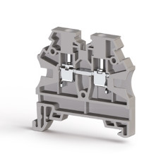 Клема Klemsan AVK 2,5 RD прохідна 2.5 мм сіра