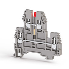 Клема Klemsan PIK 2,5 NLD 24 AC дворівнева 2.5 мм сіра