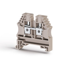 Клема Klemsan AVK 6 прохідна 6 мм бежева