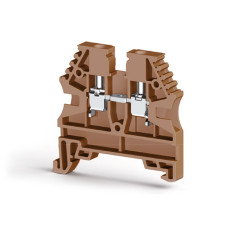 Клема Klemsan AVK 2,5 прохідна 2.5 мм коричнева