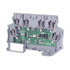 Клема Klemsan WG-EKI-C з електронними компонентами 2.5 мм сіра