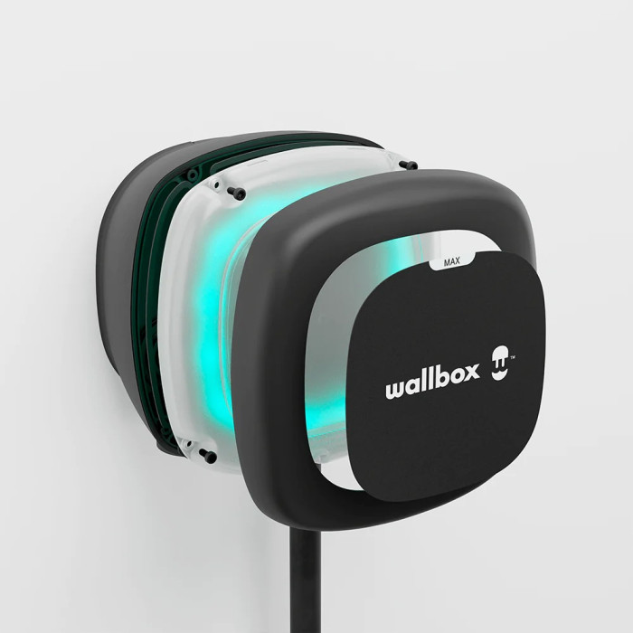 Зарядна станція Pulsar Max Wallbox 32А 3Ф 400В 22 кВт чорна з роз'ємом Тype 2 з кабелем 5м PLP4-0-2-4-9-002