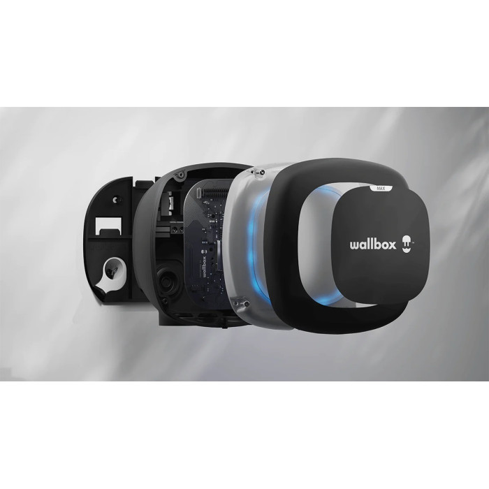 Зарядна станція Pulsar Max Wallbox 32А 3Ф 400В 22 кВт чорна з роз'ємом Тype 2 з кабелем 5м PLP4-0-2-4-9-002