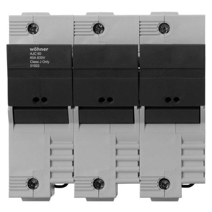 Тримач запобіжників Italweber J 27×60, 60A 600V AC