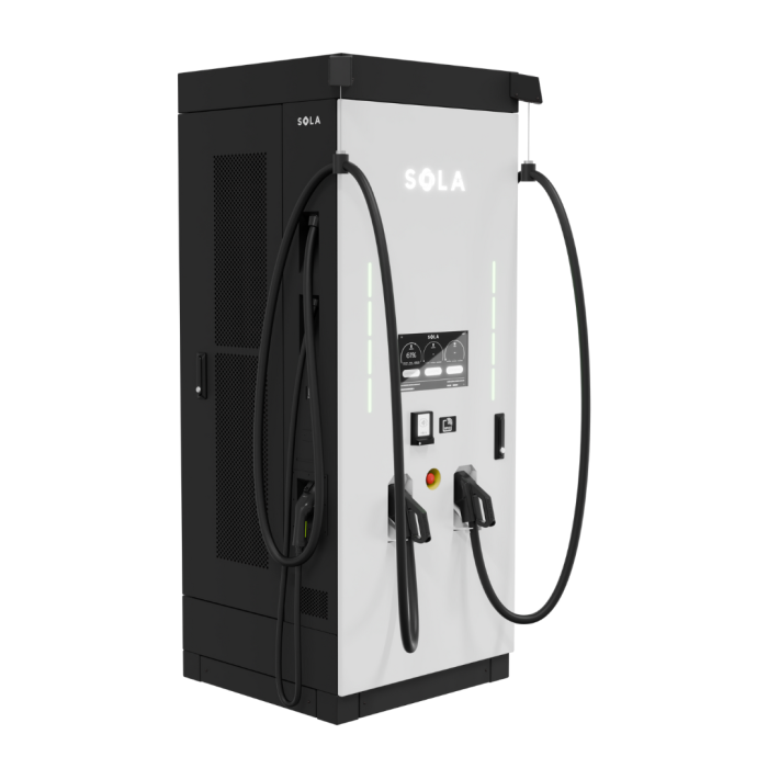 Зарядна станція Speed-E G8 DUO 360 кВт з роз'ємом CCS Combo 2 + GBT кабель 5м SOLA
