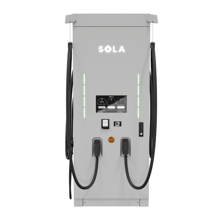 Зарядна станція Speed-E G8 DUO 360 кВт з роз'ємом CCS Combo 2 + GBT кабель 5м SOLA