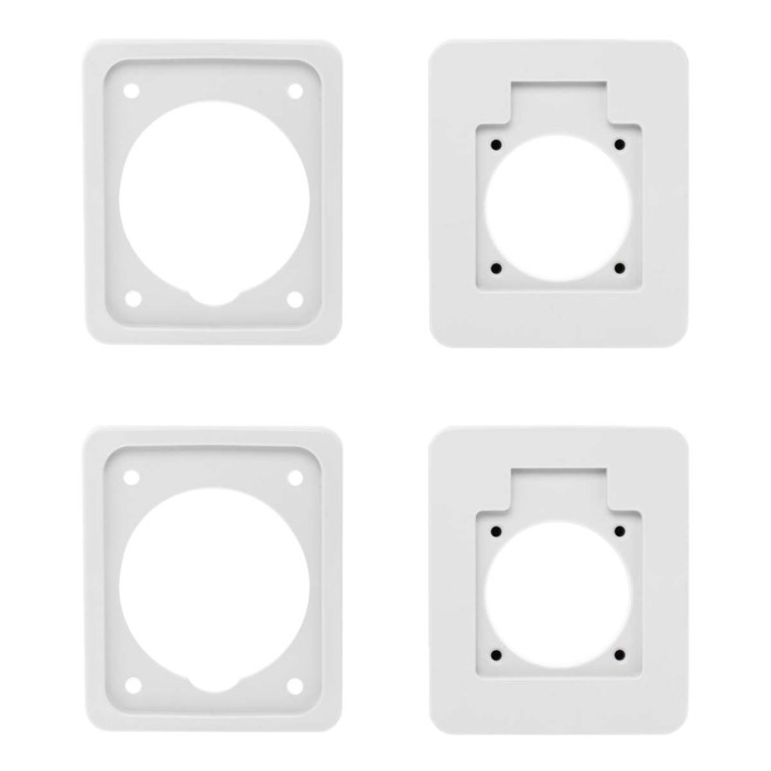 Настінний корпус для сил. розеток IDE з отворами STAR 1×9 MOD 436×210x137mm, IP65, шини N+PE