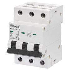 Модульний автоматичний вимикач ISKRA RI53 3P B32A 6kA