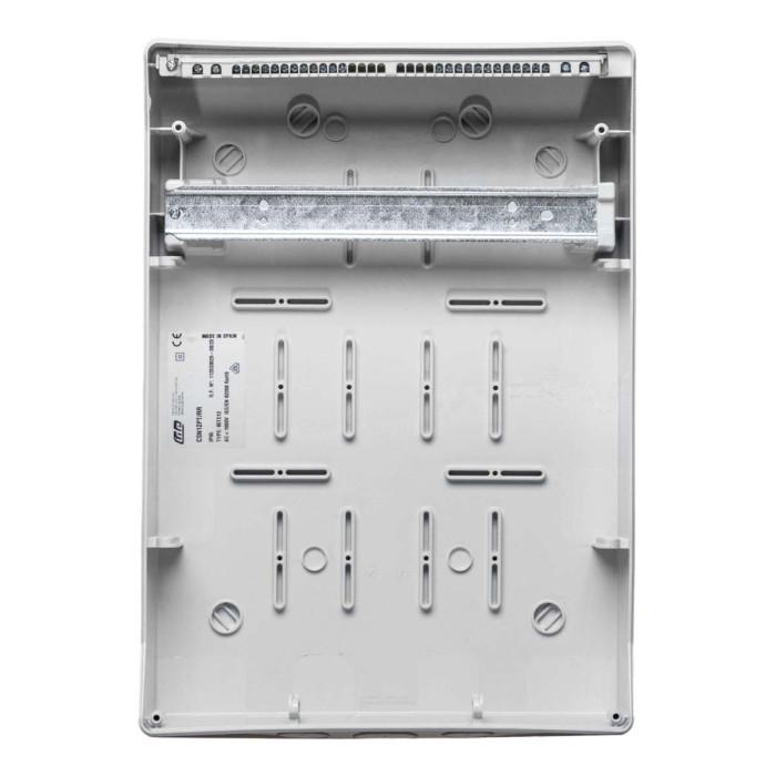 Настінний корпус для сил. розеток IDE STAR 1×12 MOD 436×310x147mm, IP65 з шинами N+PE