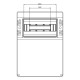 Настінний корпус для сил. розеток IDE STAR 1×12 MOD 436×310x147mm, IP65 з шинами N+PE