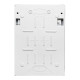 Настінний корпус для сил. розеток IDE STAR 1×12 MOD 436×310x147mm, IP65 з шинами N+PE
