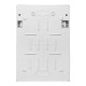 Настінний корпус для сил. розеток IDE STAR 1×12 MOD 436×310x147mm, IP65 з шинами N+PE