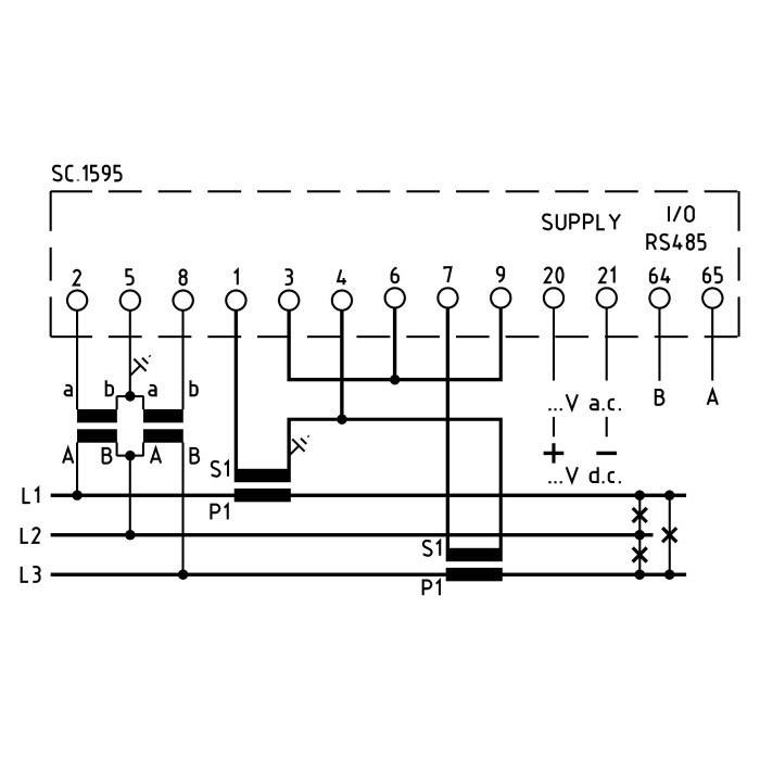 Аналізатор мережі модульний FRER MCU 1-5A 100-400V
