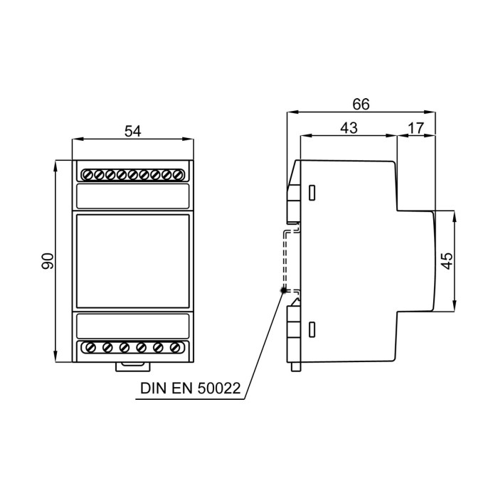 Аналізатор мережі модульний FRER NaNo 1-5A RS485 100-400V