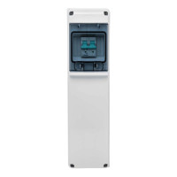 Настінний корпус для сил. розеток IDE STAR 1×4 MOD 385×102x105mm IP65 з шинами N+PE