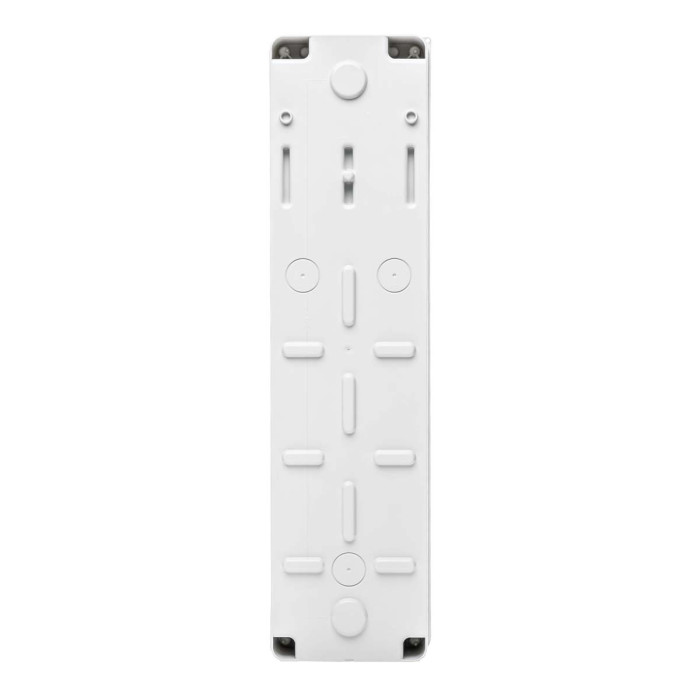 Настінний корпус для сил. розеток IDE STAR 1×4 MOD 385×102x105mm IP65 з шинами N+PE