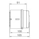 Настінний корпус для сил. розеток IDE STAR 1×4 MOD 385×102x105mm IP65 з шинами N+PE
