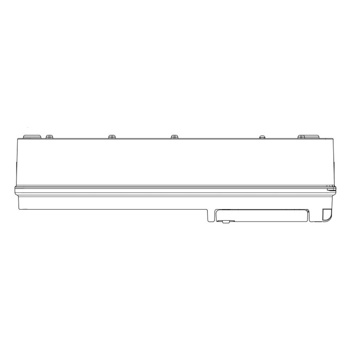 Настінний корпус для сил. розеток IDE STAR 1×4 MOD 385×102x105mm IP65 з шинами N+PE