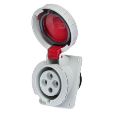 Розетка вбудована похила IDE MUNDIAL 3P+E 32A 380–415V IP66-67