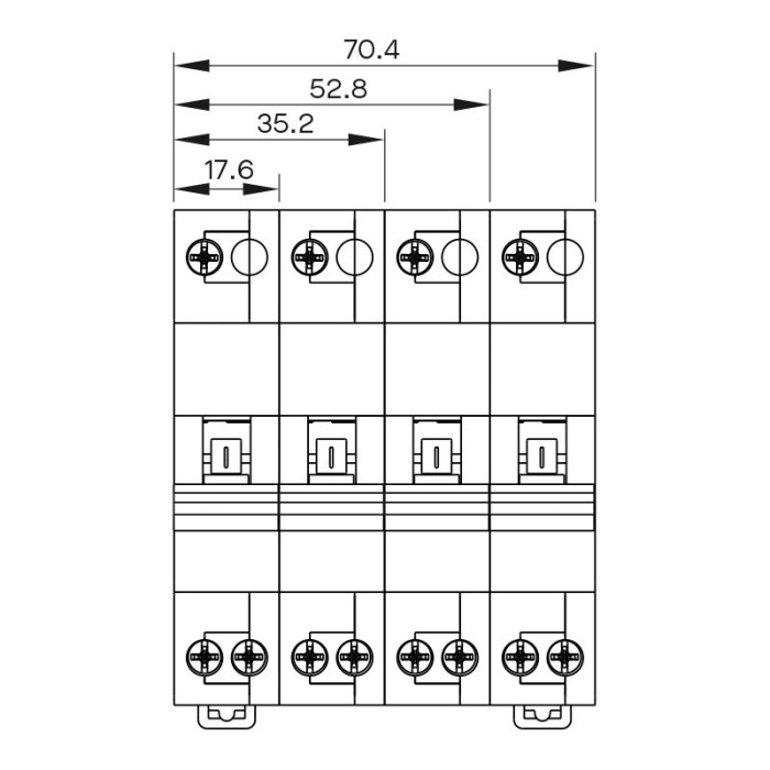 Модульний перемикач навантаження ISKRA RCO54 4P 32A