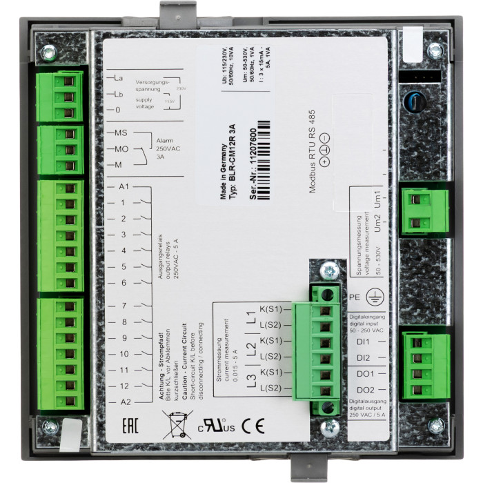 Контролер реактивної потужності трифазний Vector VS BLR-CM 12RT – 3A