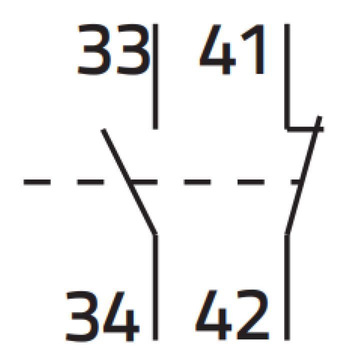 Додатковий контакт ISKRA HS 11, 1NO+1NC для MS32