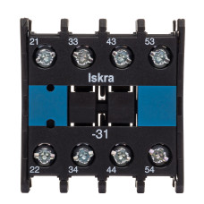 Доп контакт ISKRA NDL2-22, 2НО+2НЗ для контакторів KNL 9-18