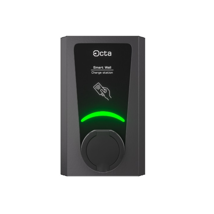 Зарядна станція Smart Wall 22кВт з розеткою Тype 2 32A 230/400В (1Ф/3Ф) SW122-S22 Octa Energy