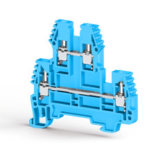 Клема Klemsan PIK 2,5 N дворівнева 2.5 мм синя