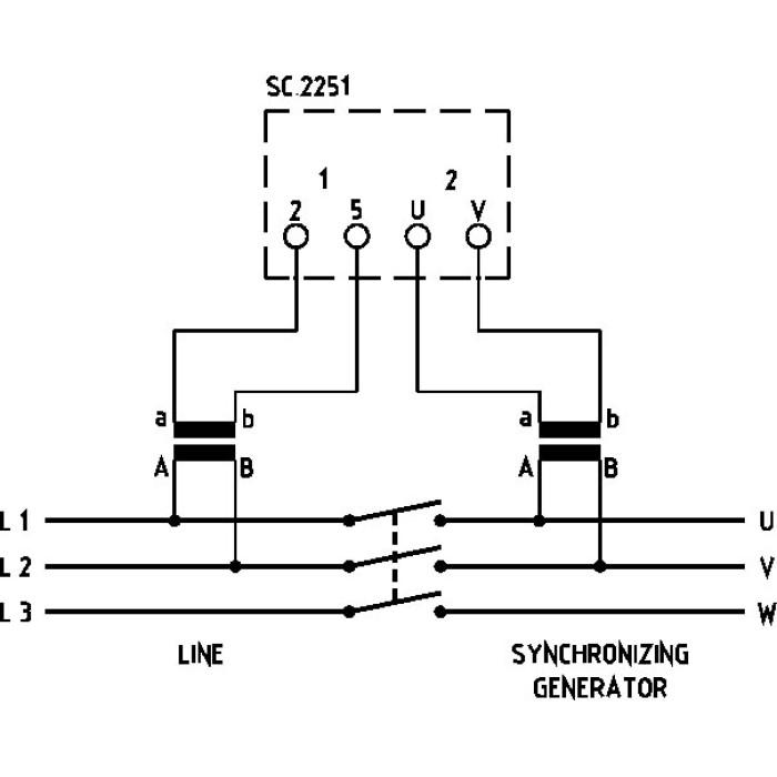 Вольтметр подвійний прямий FRER F96YV 90˚ 400V