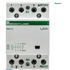 Модульний контактор Benedict R63 63A 220-240