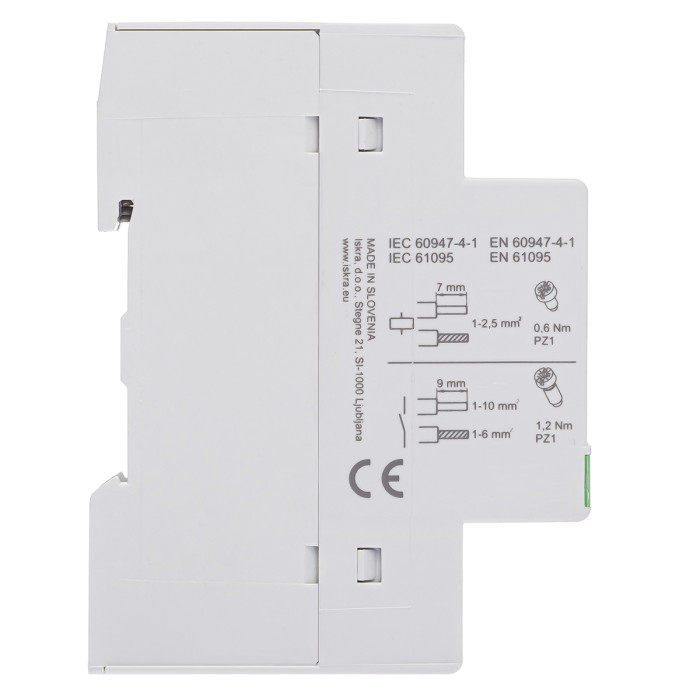 Модульний контактор ISKRA IKD 32A 230V AC/DC 1NO+1NC
