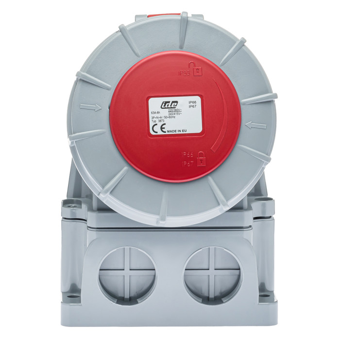 Розетка  настінна IDE MUNDIAL 3P+N+E 63A 200/346–240/415V IP66-67