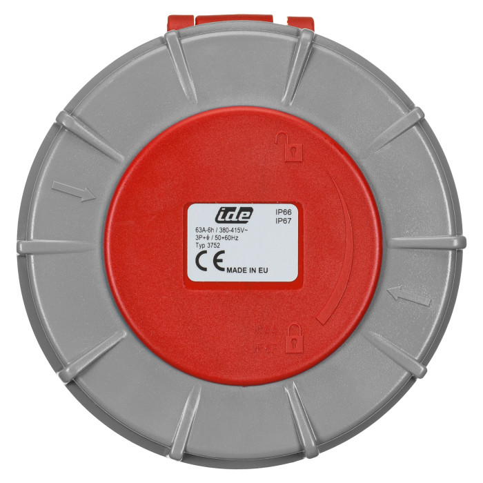 Розетка кабельна IDE MUNDIAL 3P+E 63A 380–415V IP66-67